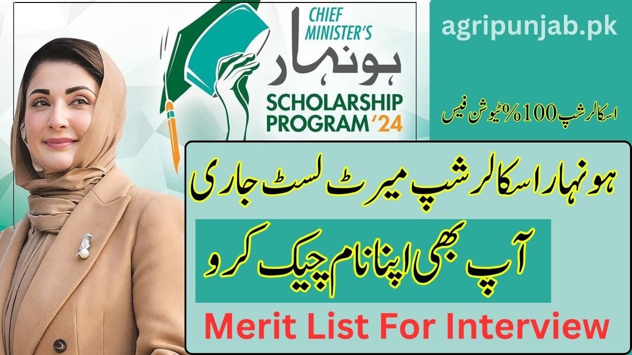 Honhaar Scholarship Provisional merit list